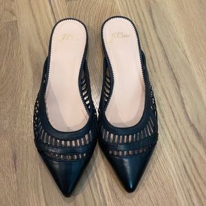 JCrew Pointed toe mules
